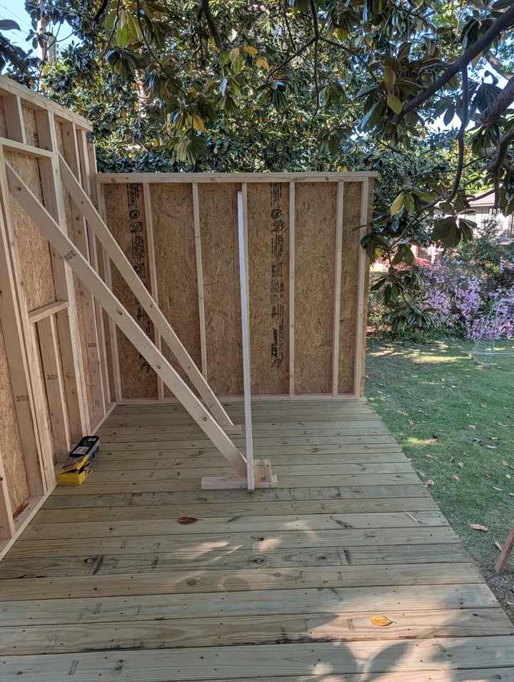 Walls going up