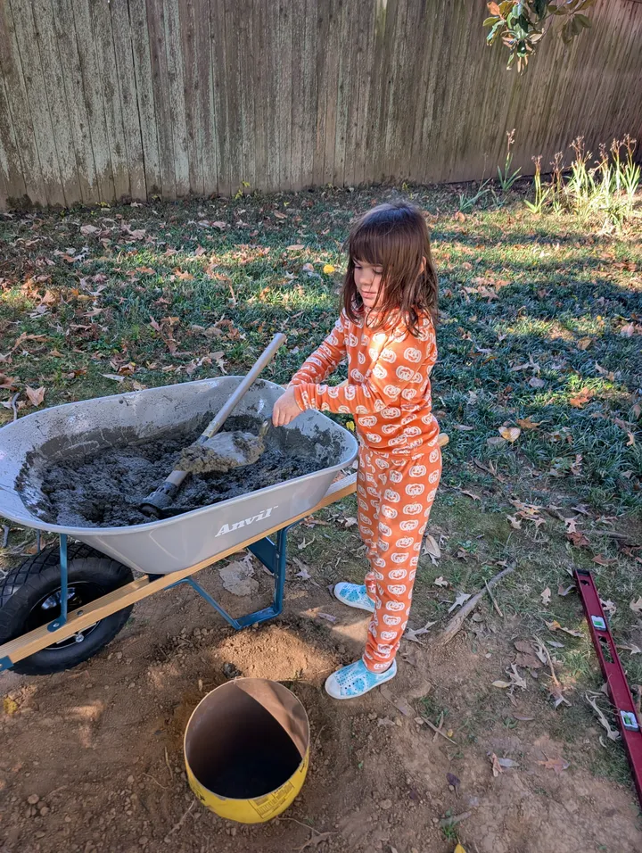 Concrete in pajamas